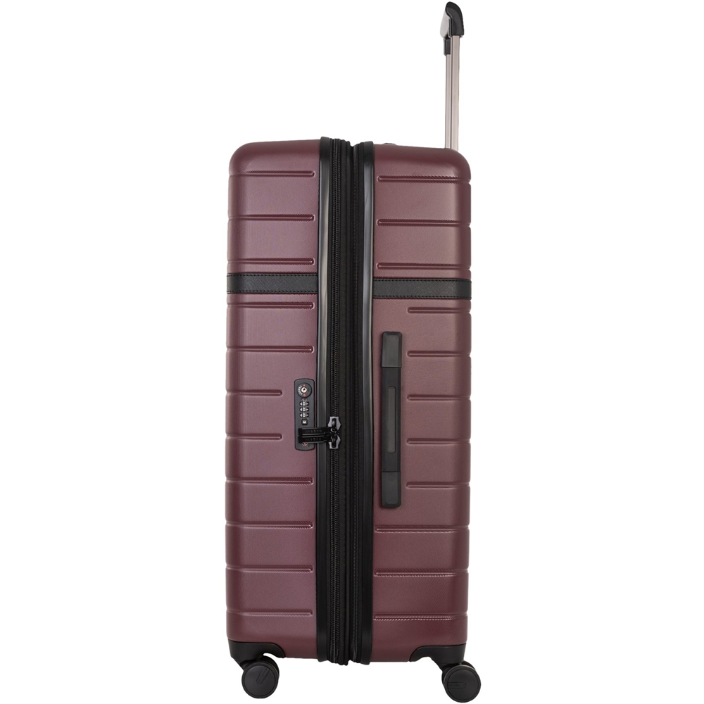 Angle View: Bugatti - Hamburg 29" Expandable Spinner Suitcase - Red Lacquer