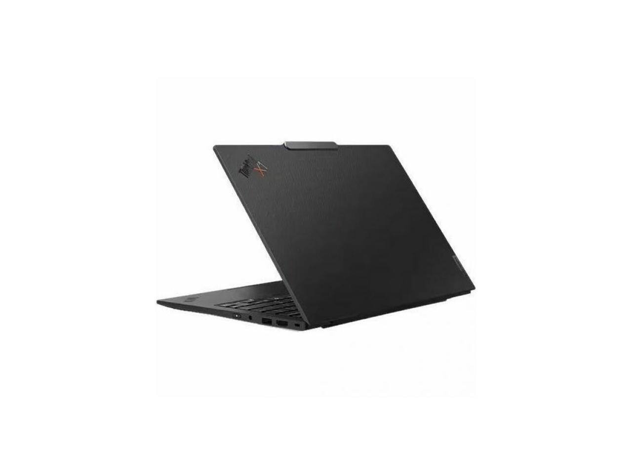 Left. Lenovo - Lenovo ThinkPad X1 Carbon Gen 13 21NS005SUS 14" Copilot+ PC Ultrabook - 2.8K - 120 Hz - Intel Core Ultra 7 268V - Intel - Black.