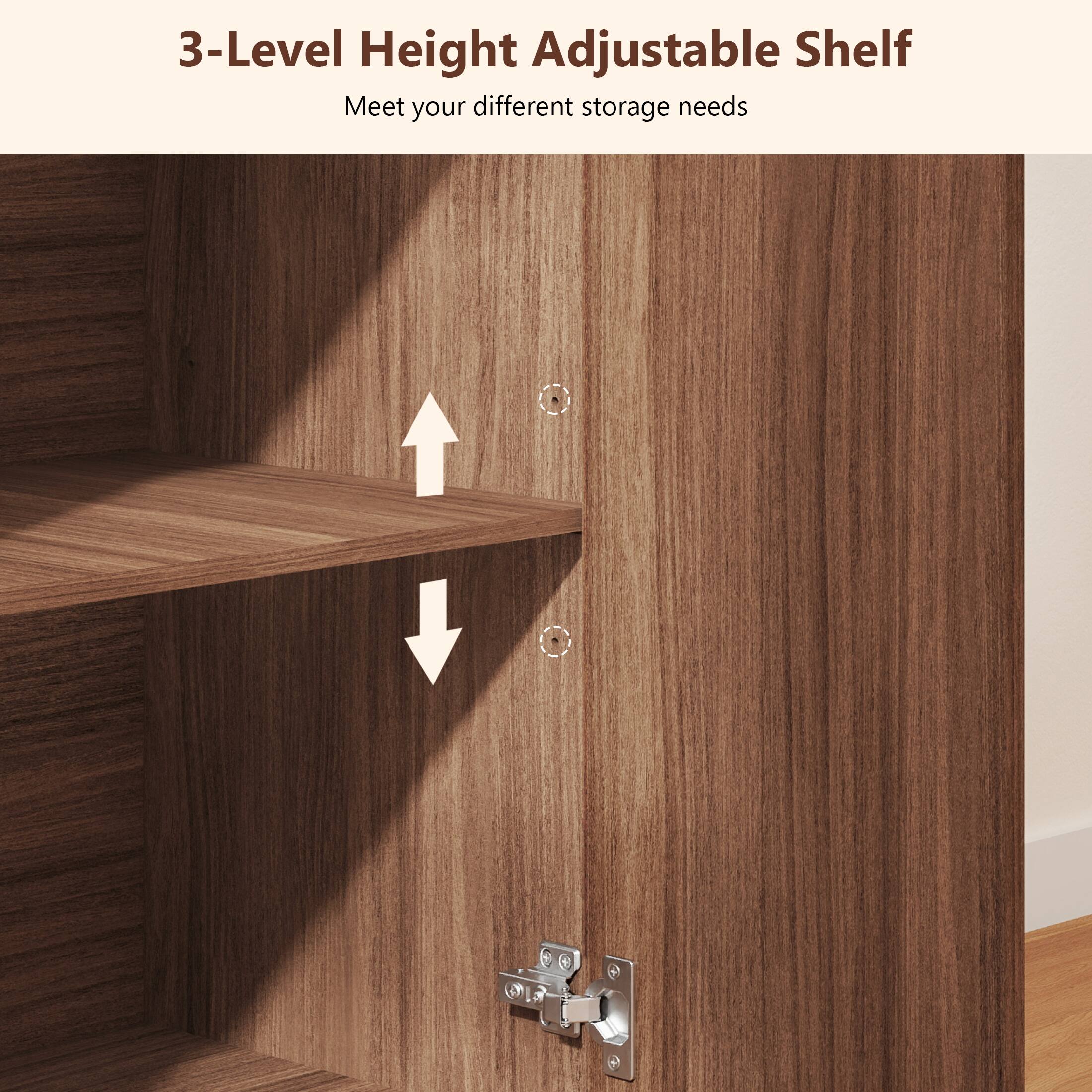 3-Level Height Adjustable Shelf
Meet your different storage needs