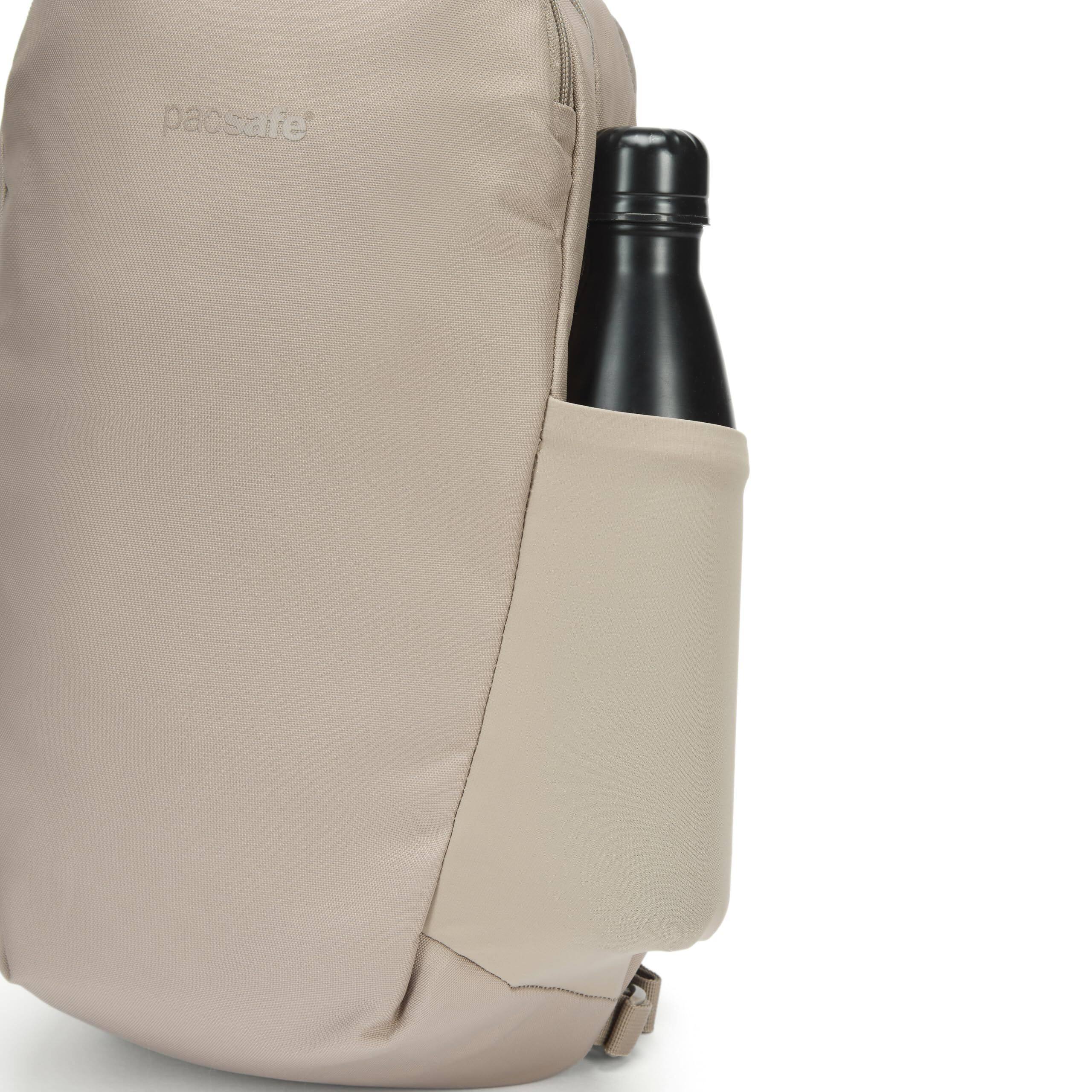 Alt View 5. Pacsafe - V 12L Tech Backpack - Beige.