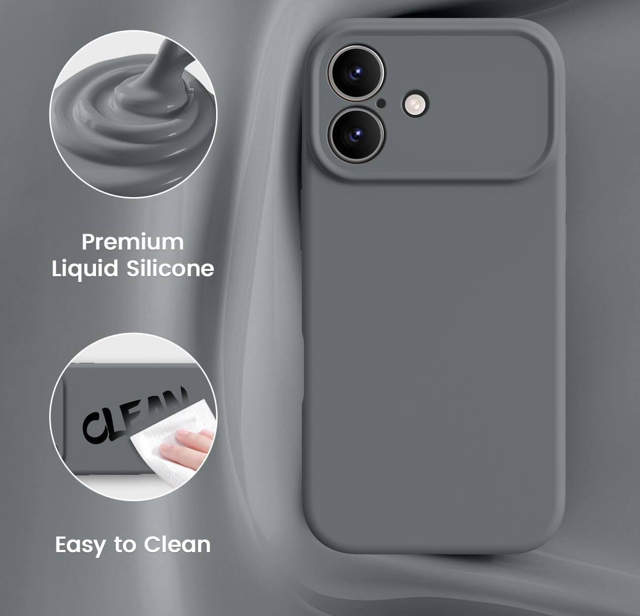 Premium Liquid Silicone  
Easy to Clean