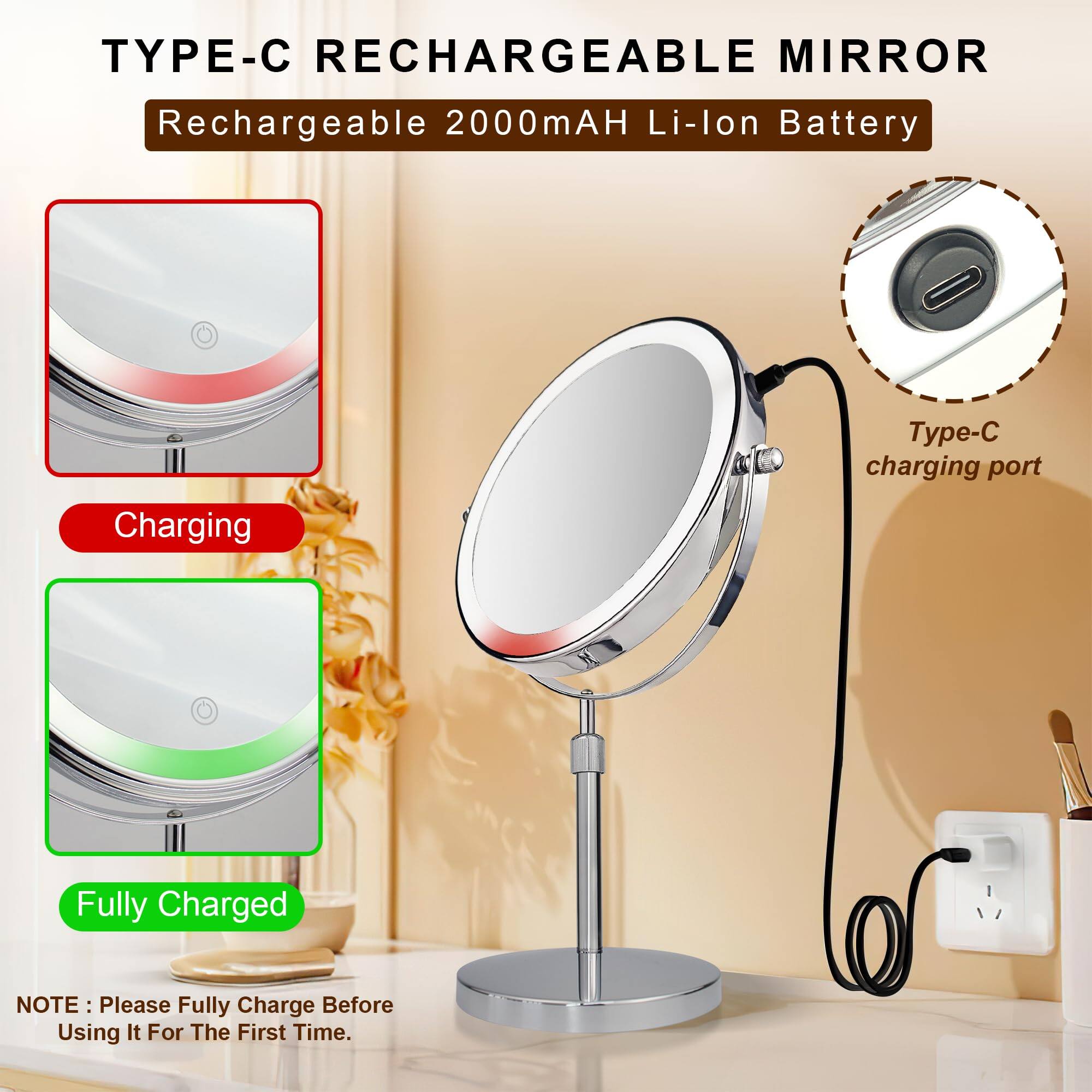 Alt View 2. Earthley Blooms - Mirror Light High Quality Product with Modern Design for Daily Use Elegant Stylish Appearance with E - Default.