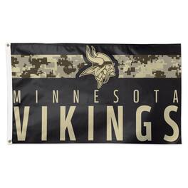 WinCraft - Minnesota Vikings 3' x 5' Standard 1-Sided Deluxe Flag - Multicolor