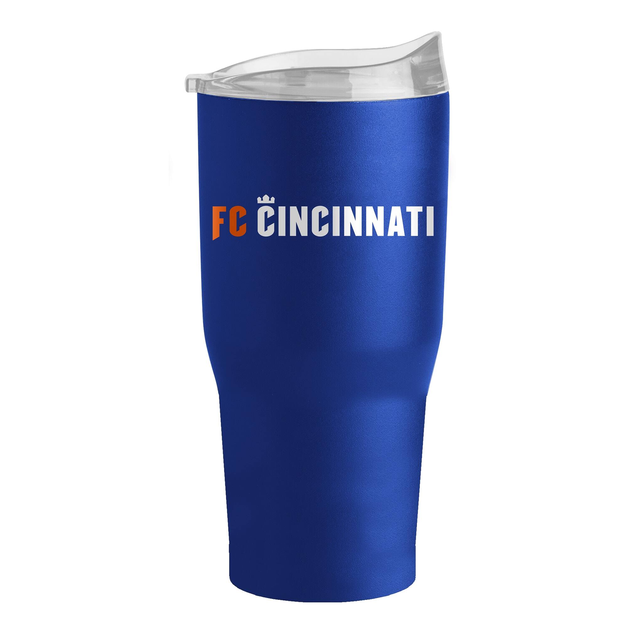 Alt View 1. Logo Brands - FC Cincinnati 30oz. Powder Coat Tumbler - Royal.