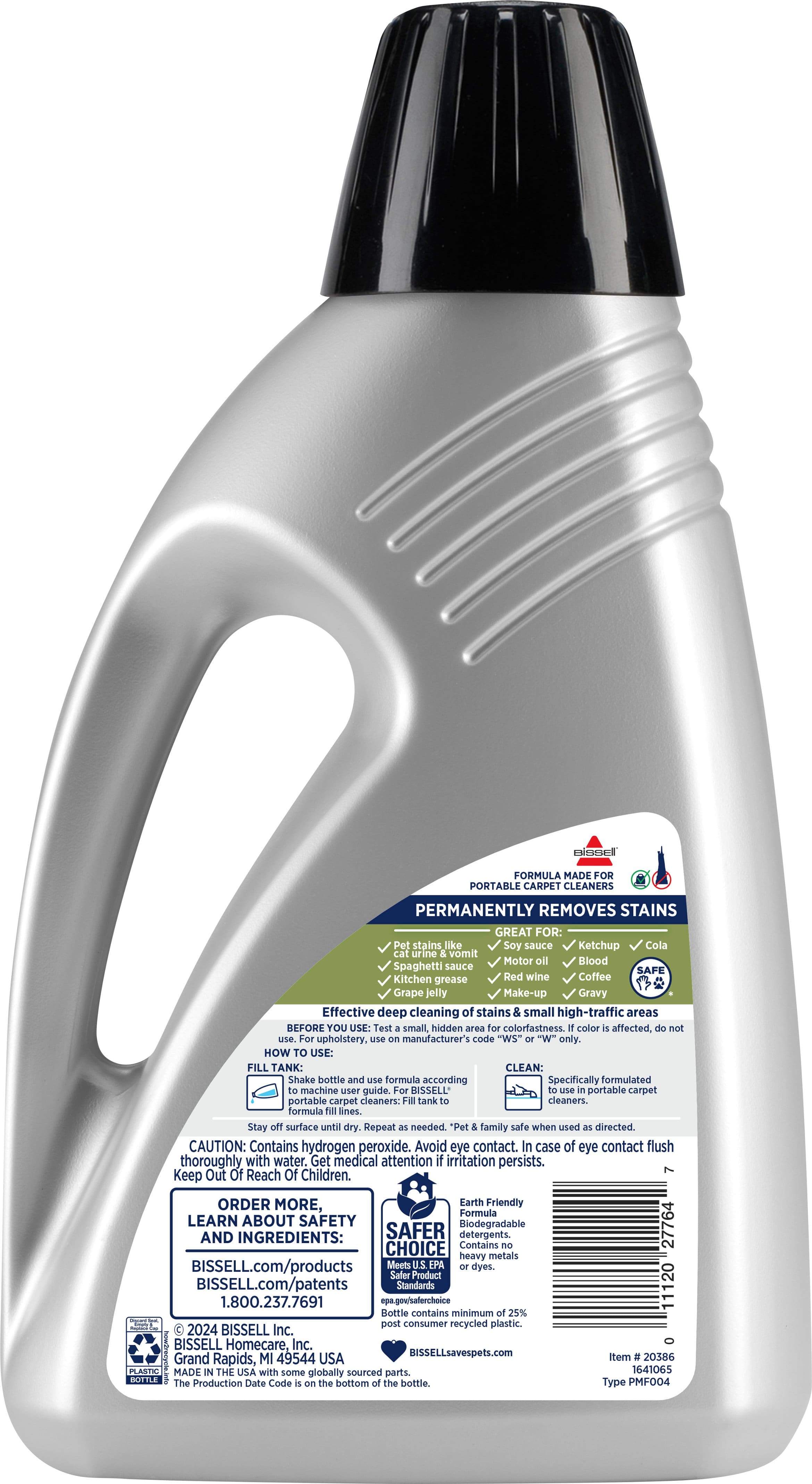 BISSELL Little Green® OXY Spot & Stain Formula for Portable Carpet