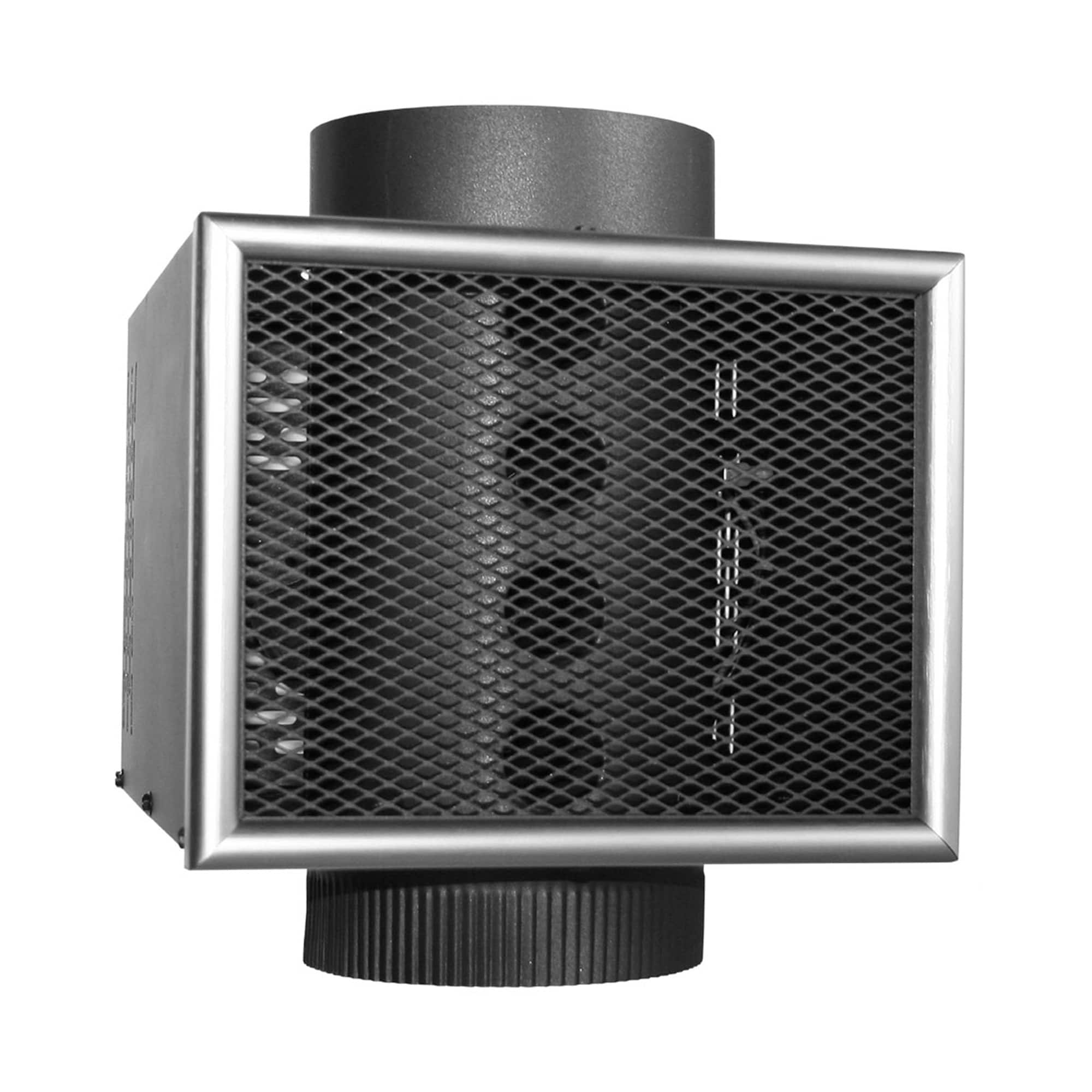 US Stove Company - 6-Inch Miracle Heat Reclaimer Wood or Coal Stove Furnace, Black