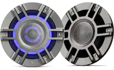Front. Infinity - Infinity KAPPA8135MAM 8" 3 way Premium Marine Speaker RGB lighting - Titanium Convertible design / component mounting - Black.