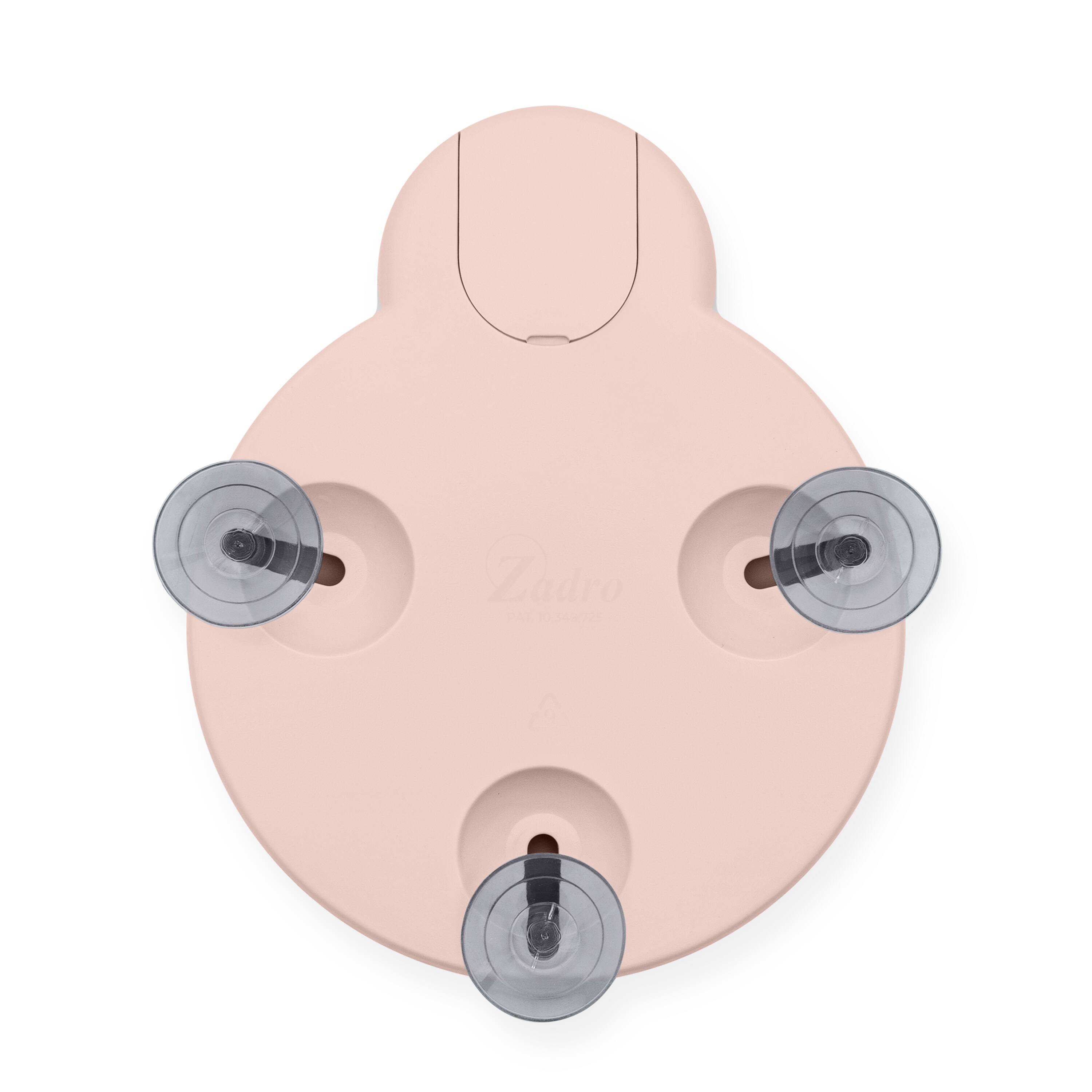 Alt View 4. Zadro - LED Lighted Compact Mirror with 10X Magnification and Suction Cups for Easy Mounting - Soft Pink.