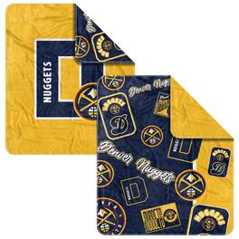 Logo Brands - Denver Nuggets 50- x 60- Dream Weave Throw Blanket - Navy