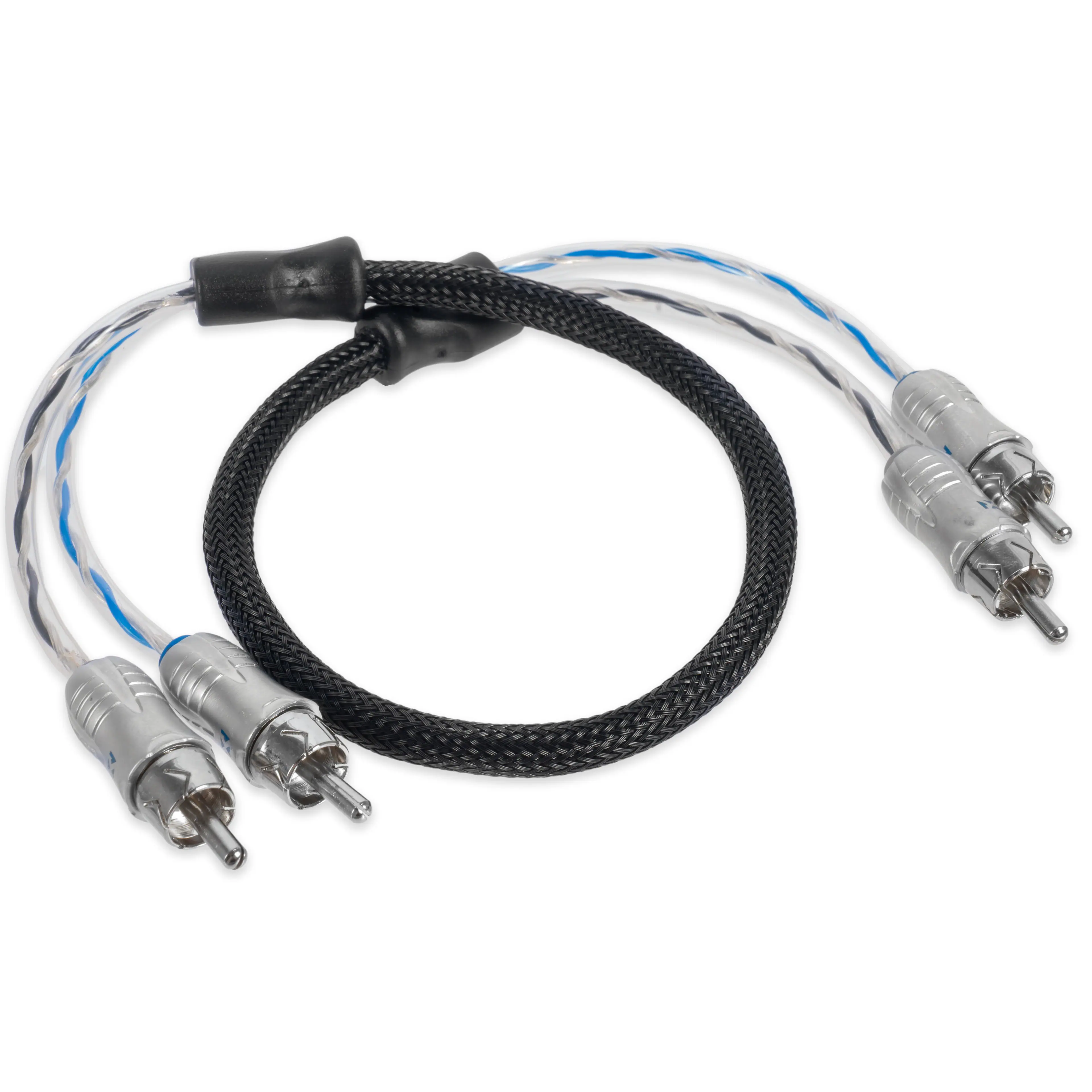 Left. NVX - XIX205 1.64 ft (0.5 meter) Oxygen Free Copper 2-Channel Double Twisted Pair X-Series Audio RCA Audio Interconnect Cable.