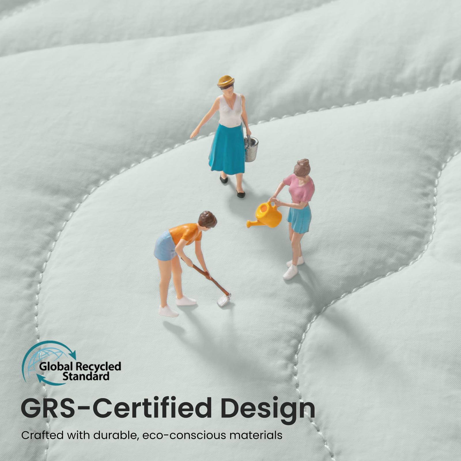 Global Recycled Standard GRS-Certified Design  
Crafted with durable, eco-conscious materials