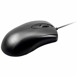 Monoprice - Essential Mouse - Optical - Cable - USB - 1000 dpi - Scroll Wheel - 3 Button(s) - Symmetrical - Wired - Black