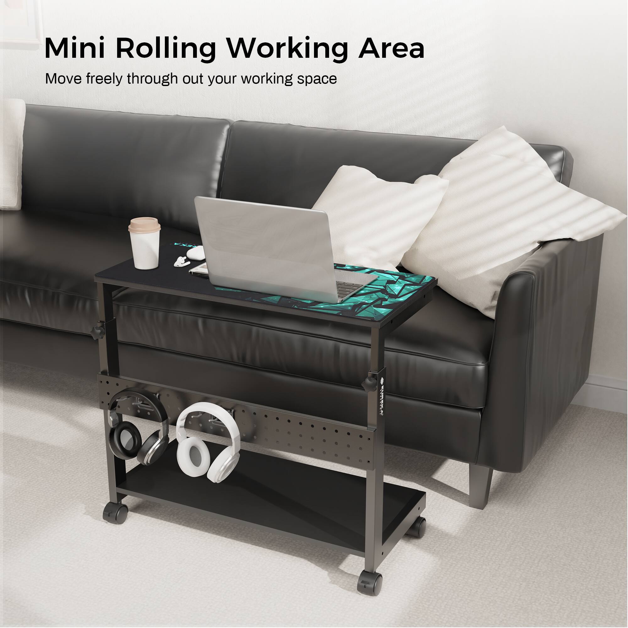 Mini Rolling Working Area  
Move freely through out your working space