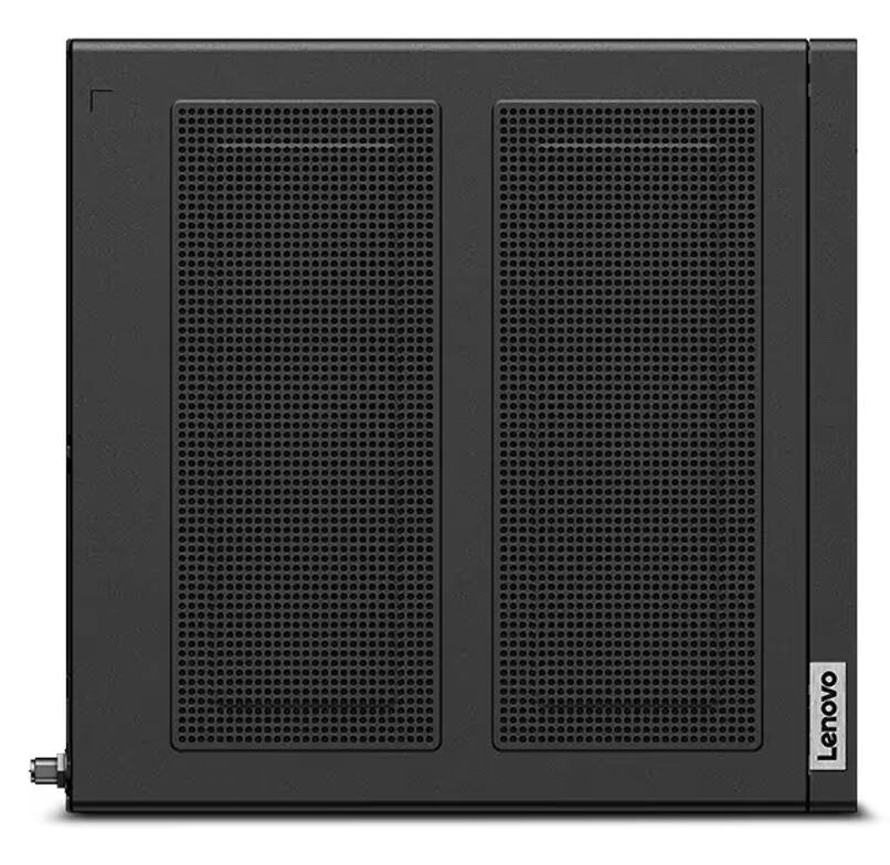 Alt View 5. Lenovo - Lenovo ThinkStation P3 Tiny Workstation Mini Desktop (Intel i9-14900 vPro, T400 4GB, 32GB DDR5, 2TB SSD, Win 11 Pro) - Black.
