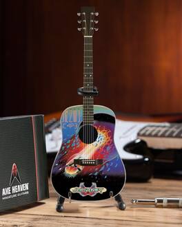 Journey - Axe Heaven Journey Escape Album Tribute Acoustic Mini Replica A-851 - Collectibles - Multicolor
