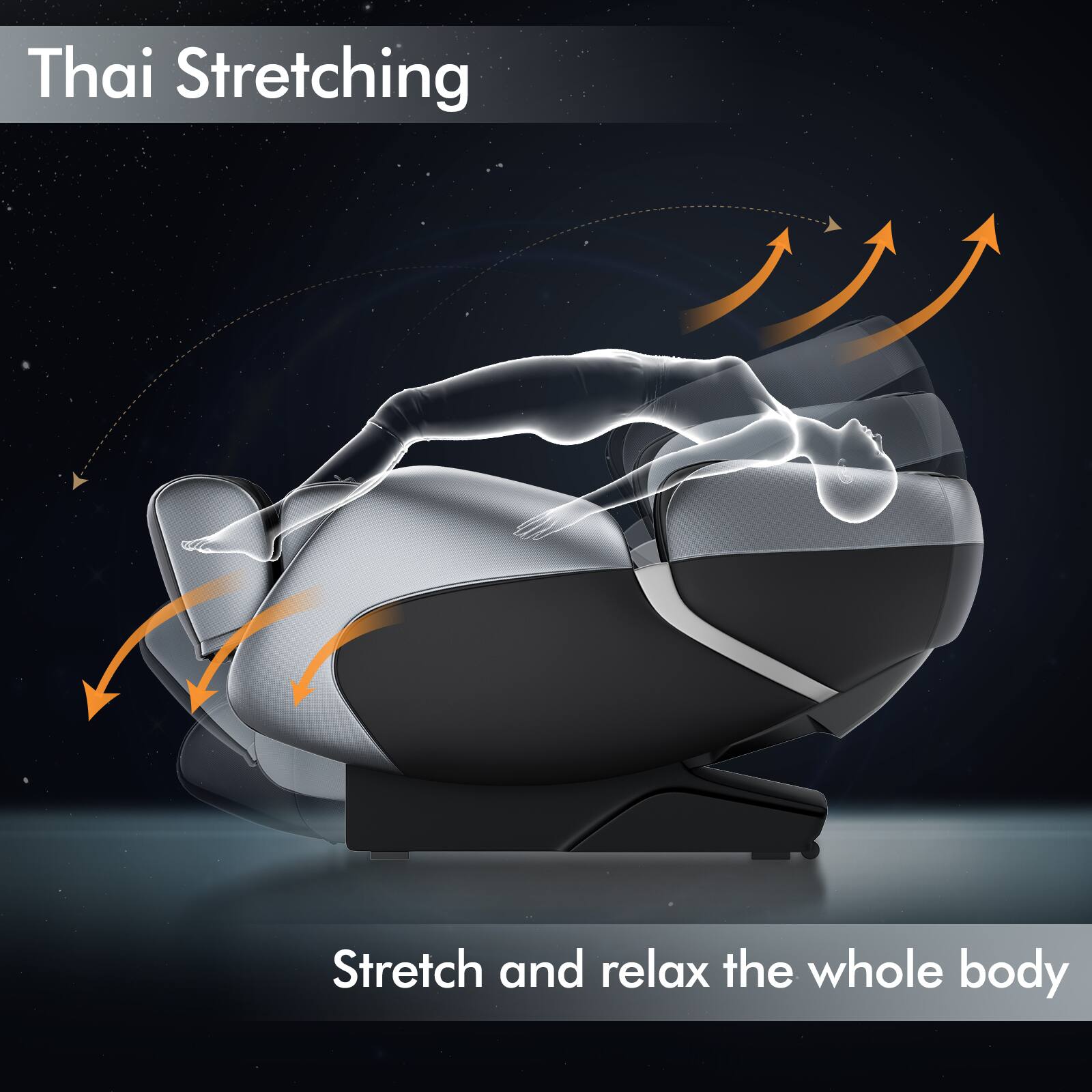 Relaxe Zero Gravity Shiatsu Massage Chair with Heating (SL Track
