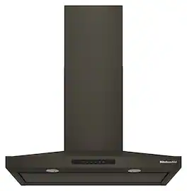 KitchenAid - 36 inches - Recirculating & Convertible - Wall Range Hood - Black Ore