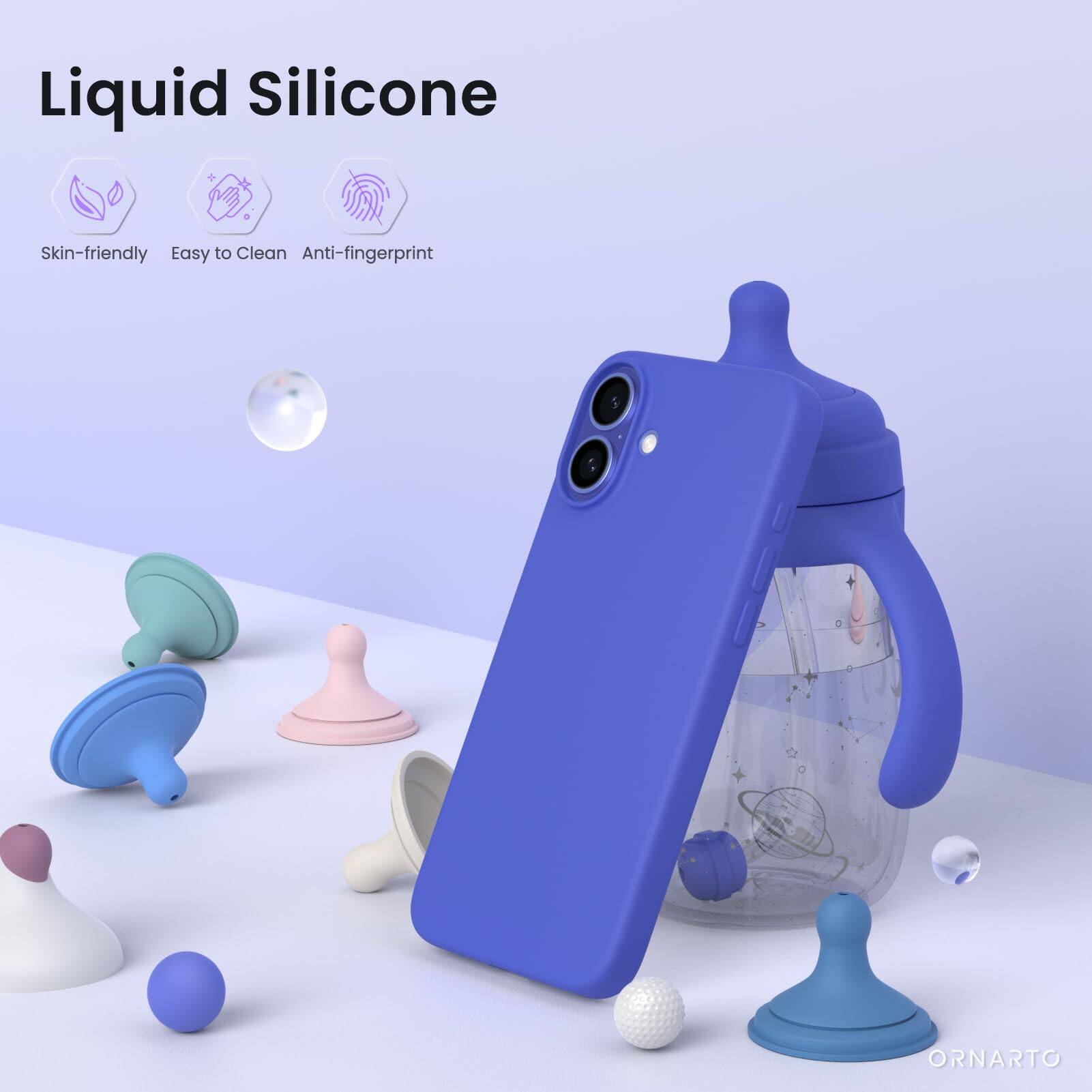 Liquid Silicone Skin-friendly Easy to Clean Anti-fingerprint ORNARTO