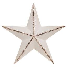 BreeBe - Antique Barn Star 5.5" - White