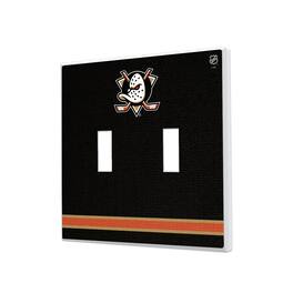 Keyscaper - Anaheim Ducks Double Toggle Lightswitch Plate - Multicolor