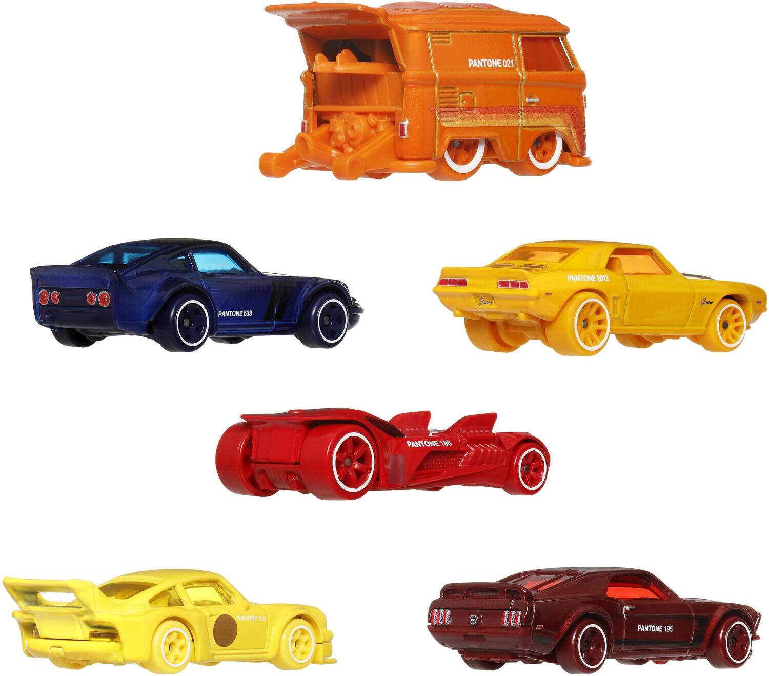 Mattel Hot Wheels 1:64 Silver Series Pantone 10 Piece Sunset Race