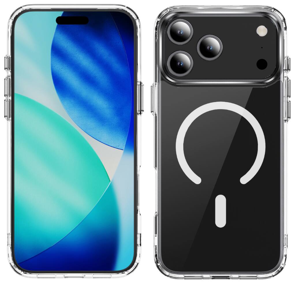 Alt View 2. Nakedcellphone - See-Thru Case for iPhone 18 Pro Phone - Compatible with MagSafe (also fits iPhone 17 Pro) - Clear.