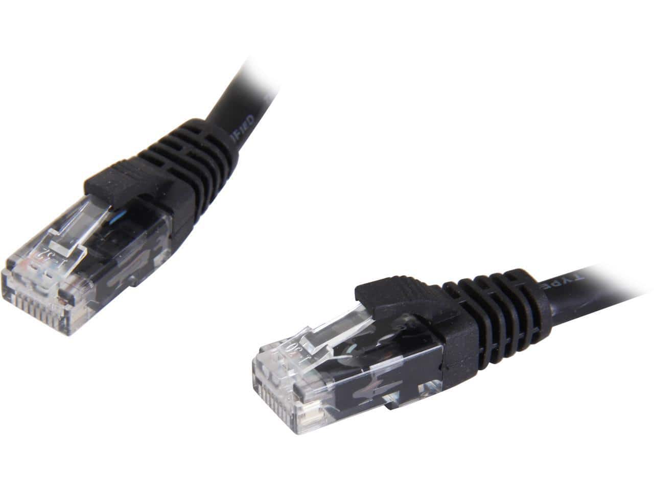 Cables to Go - C2G 27156 Cat6 Cable - Snagless Unshielded Ethernet Network Patch Cable, Black (50 Feet, 15.24 Meters)
