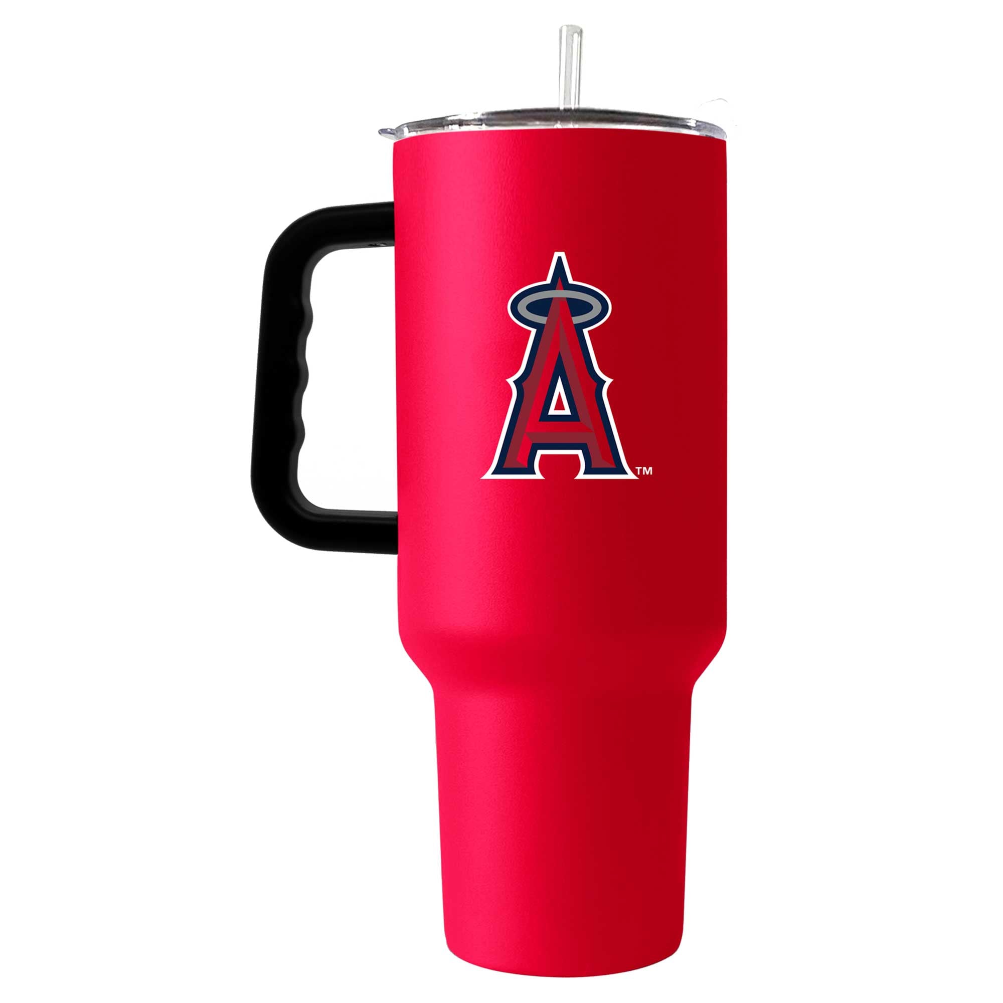 Front. Logo Brands - Los Angeles Angels 40oz. Travel Tumbler with Handle - Multicolor.