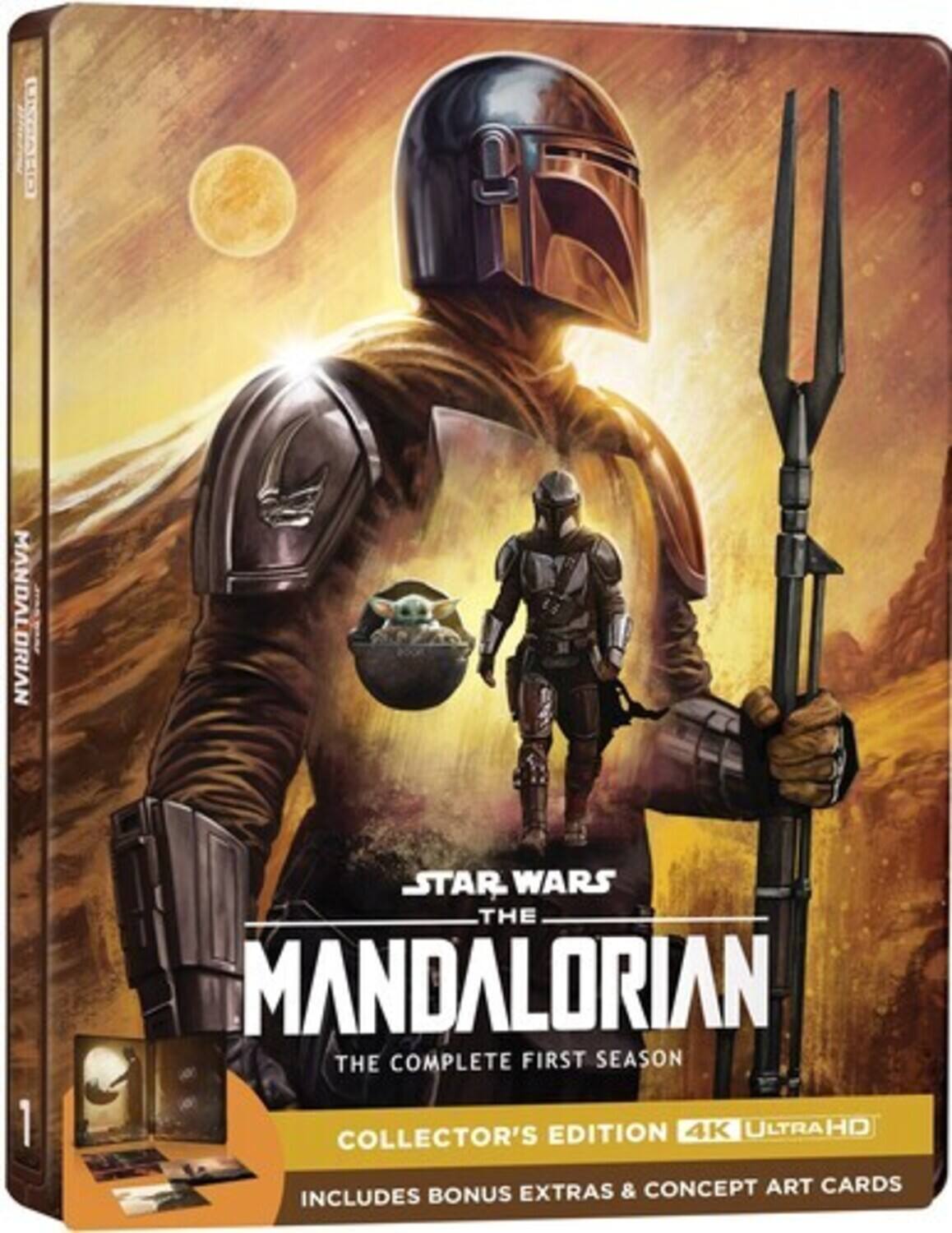 Front. The Mandalorian: The Complete First Season (Steelbook) - 4K Blu-Ray.