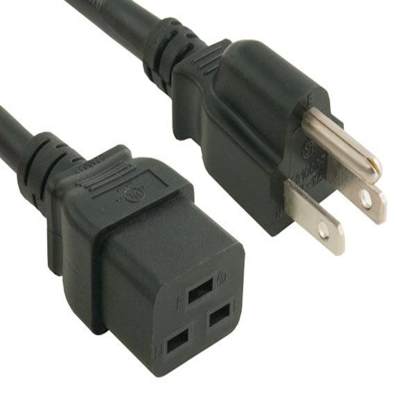 Front. Sanoxy - SANOXY Cables and Adapters; 6ft 14 AWG 15A 125V Power Cord (NEMA 5-15P to IEC320 C19) - Black.