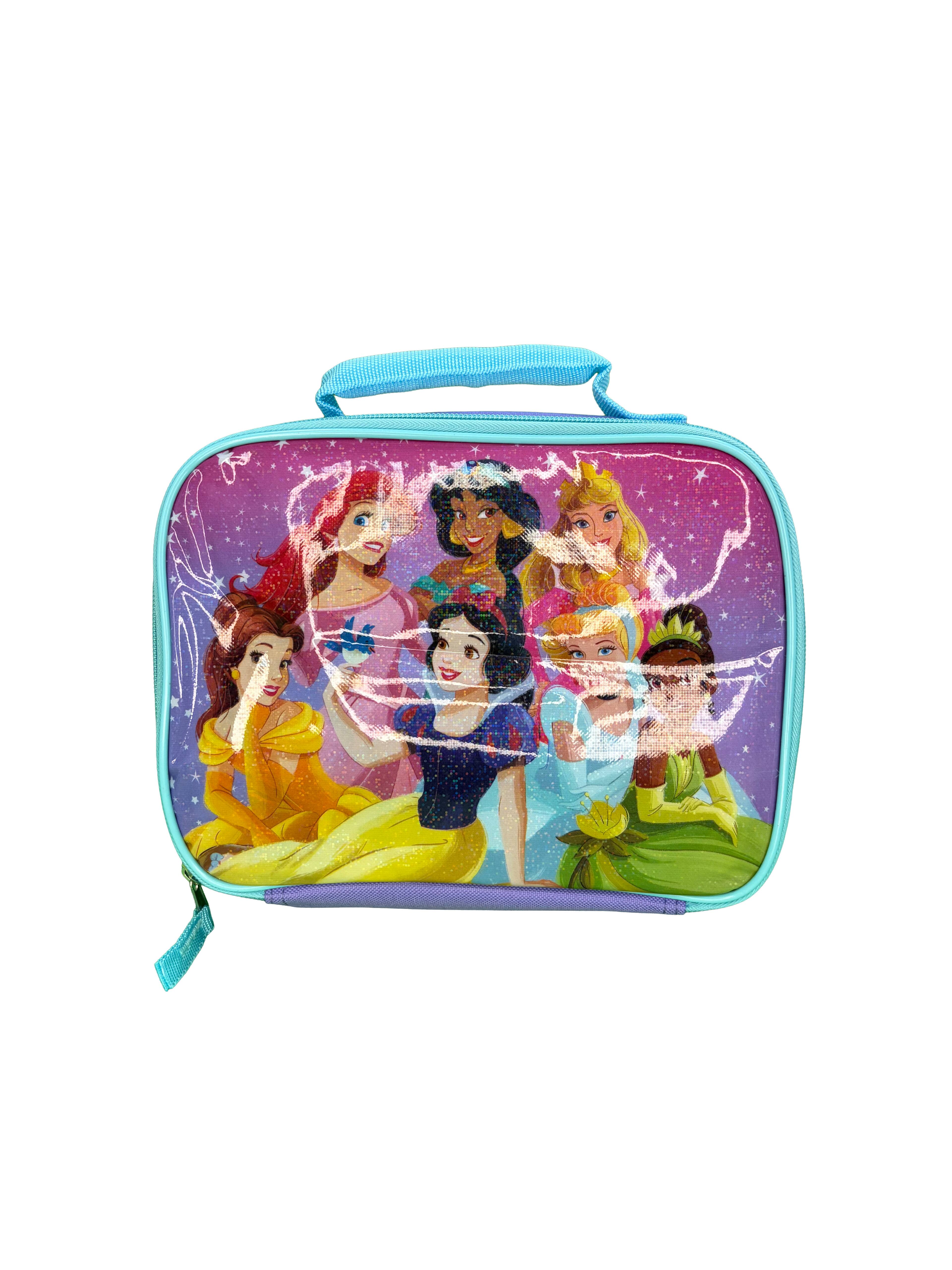 Alt View 4. Disney - Disney Princesses 16" Pink Shoulder Backpack for School with Rectangular Lunch Bag, For Girls - Assorted Pre-Pack.