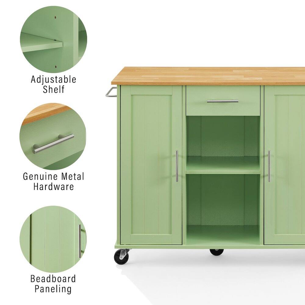 Adjustable Shelf  
Genuine Metal Hardware  
Beadboard Paneling