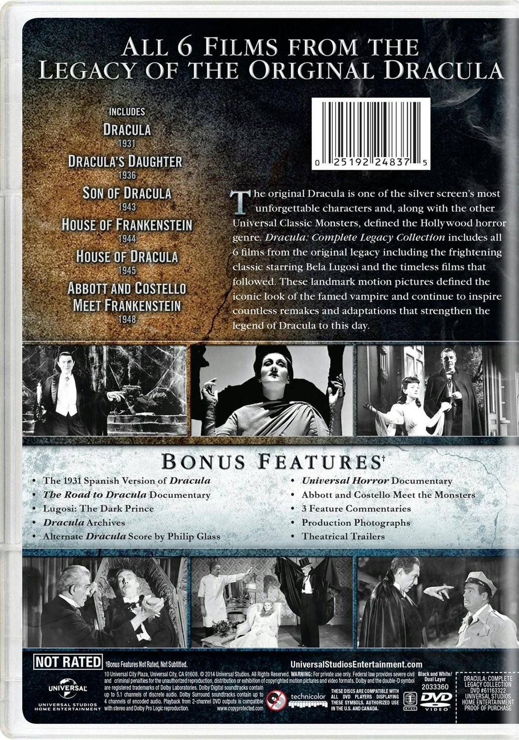 Back. Dracula: Complete Legacy Collection [DVD].