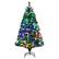 Front. Costway - 5ft Pre-lit Fiber Optic PVC Artificial Christmas Tree w/ 449 Branch Tips - Green.