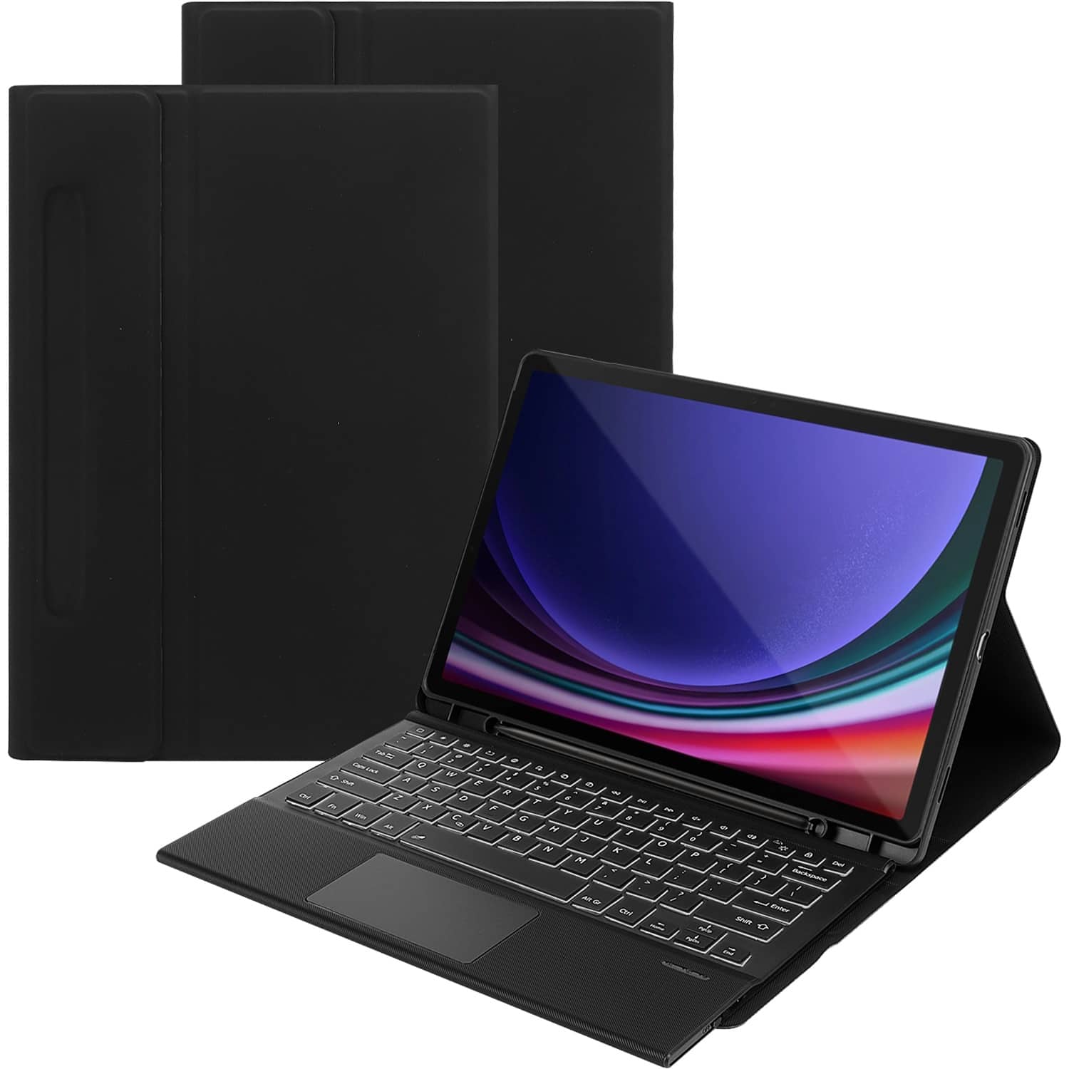 Alt View 11. SaharaCase - Keyboard Case with TrackPad for Samsung Galaxy Tab S8 and Galaxy Tab S7 - Black.