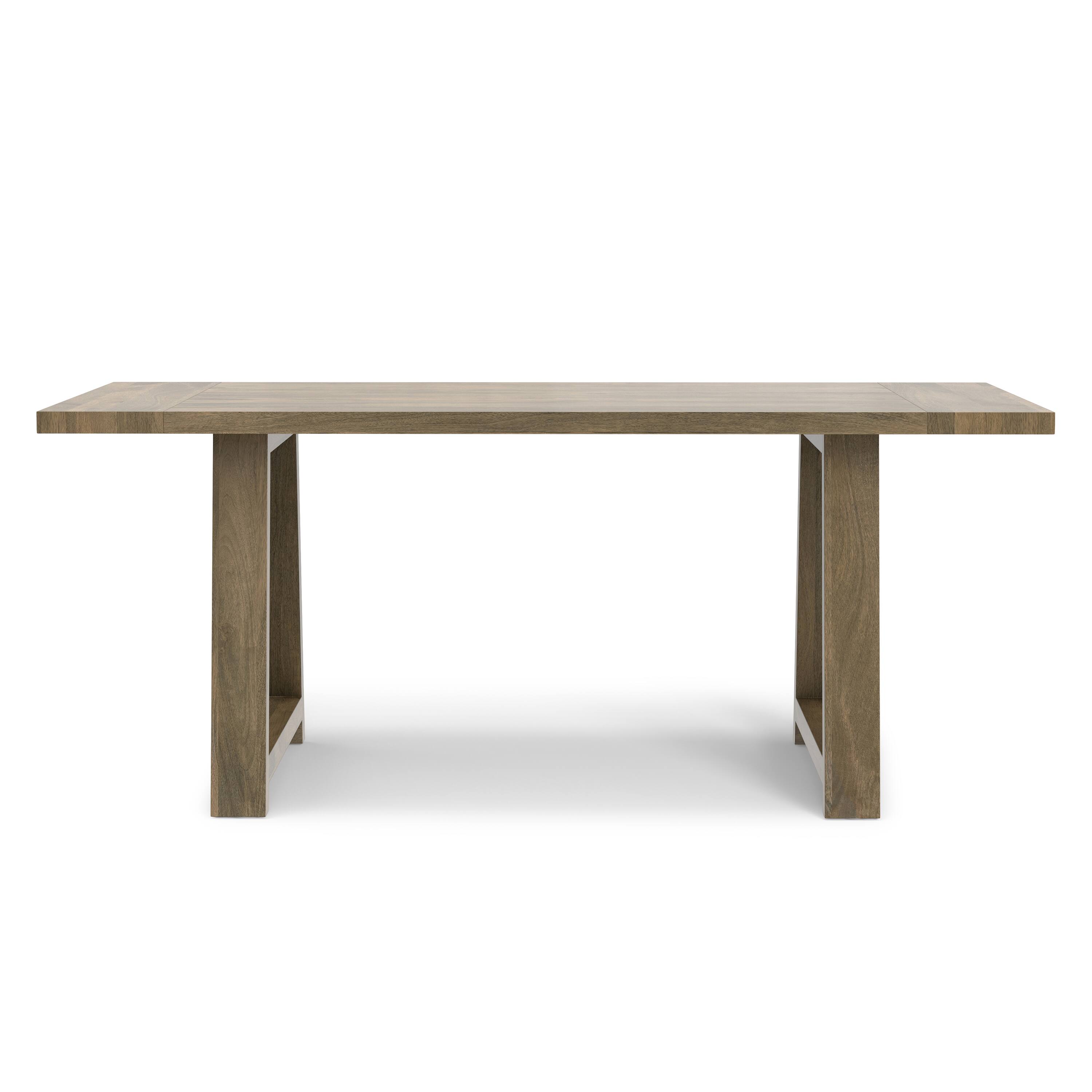 Left. Simpli Home - Whitley 72 inch Wide Solid Mango Farmhouse Dining Table in Grey Wash - Grey Wash.
