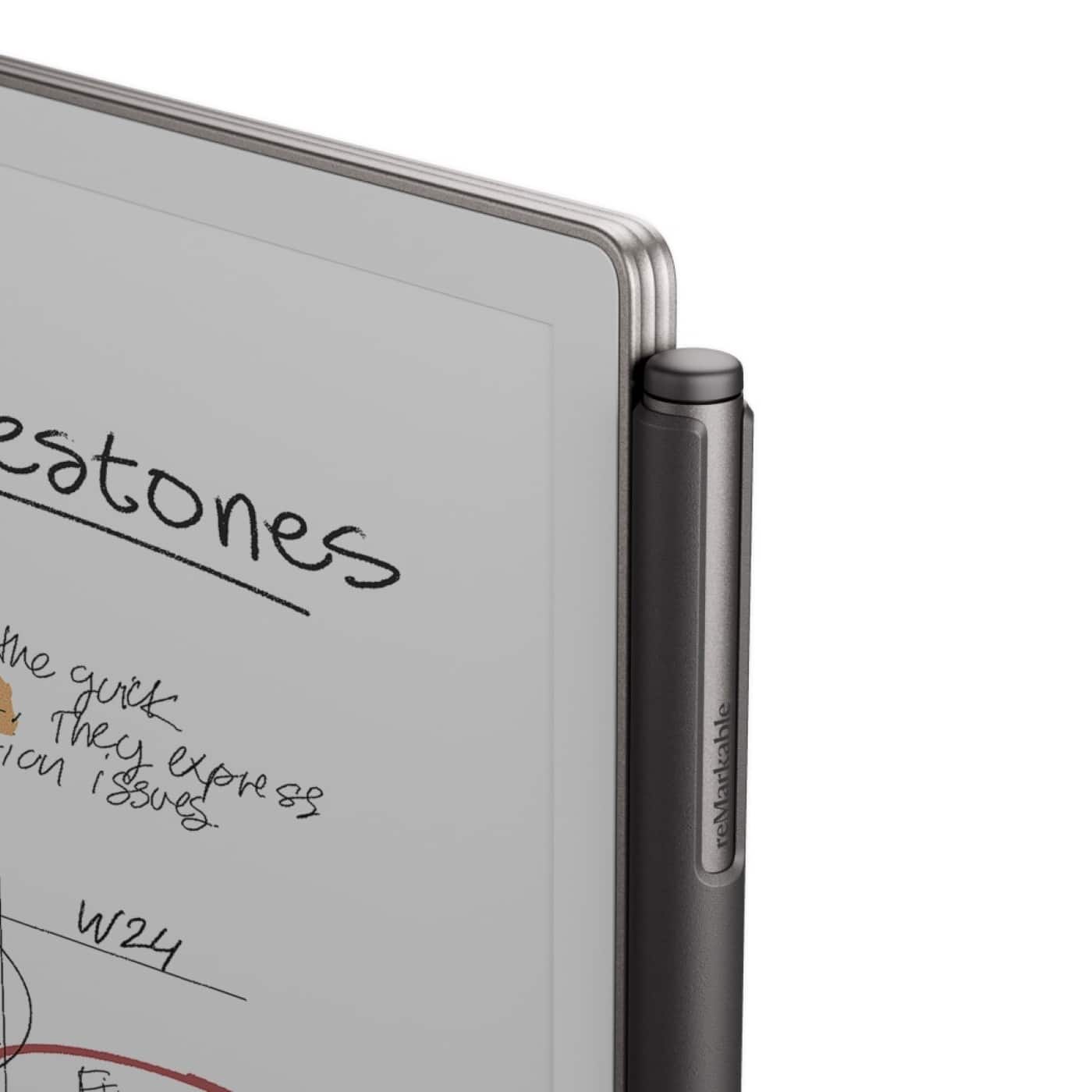 The text on the image reads "Milestones." The first word is "Milestones," and the rest of the text is not clear. However, it seems to be related to express issues and a remarkable tablet.
