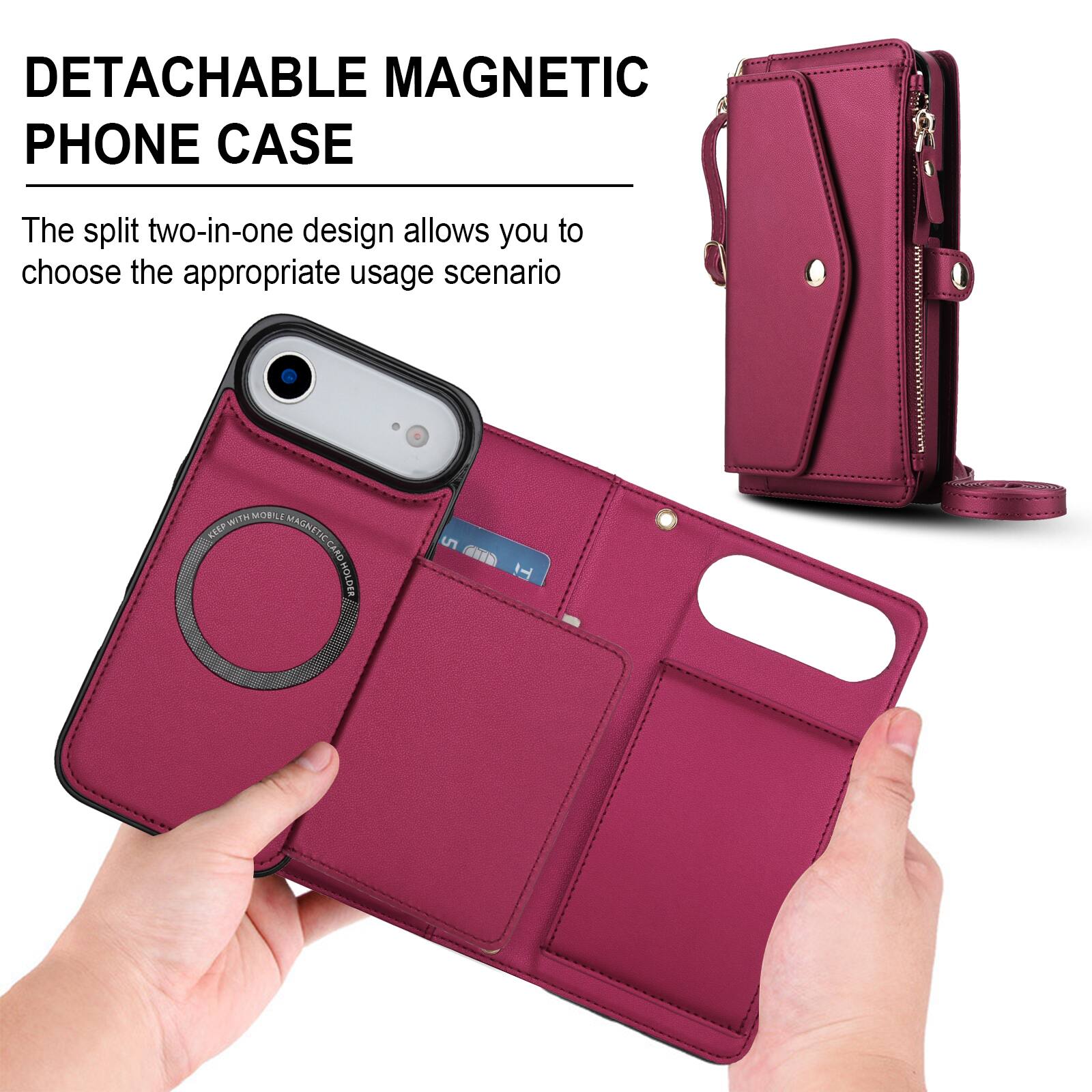DETACHABLE MAGNETIC PHONE CASE

The split two-in-one design allows you to choose the appropriate usage scenario.