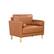 Angle. Lifestyle Solutions - Langford Chair Caramel PU - Caramel.