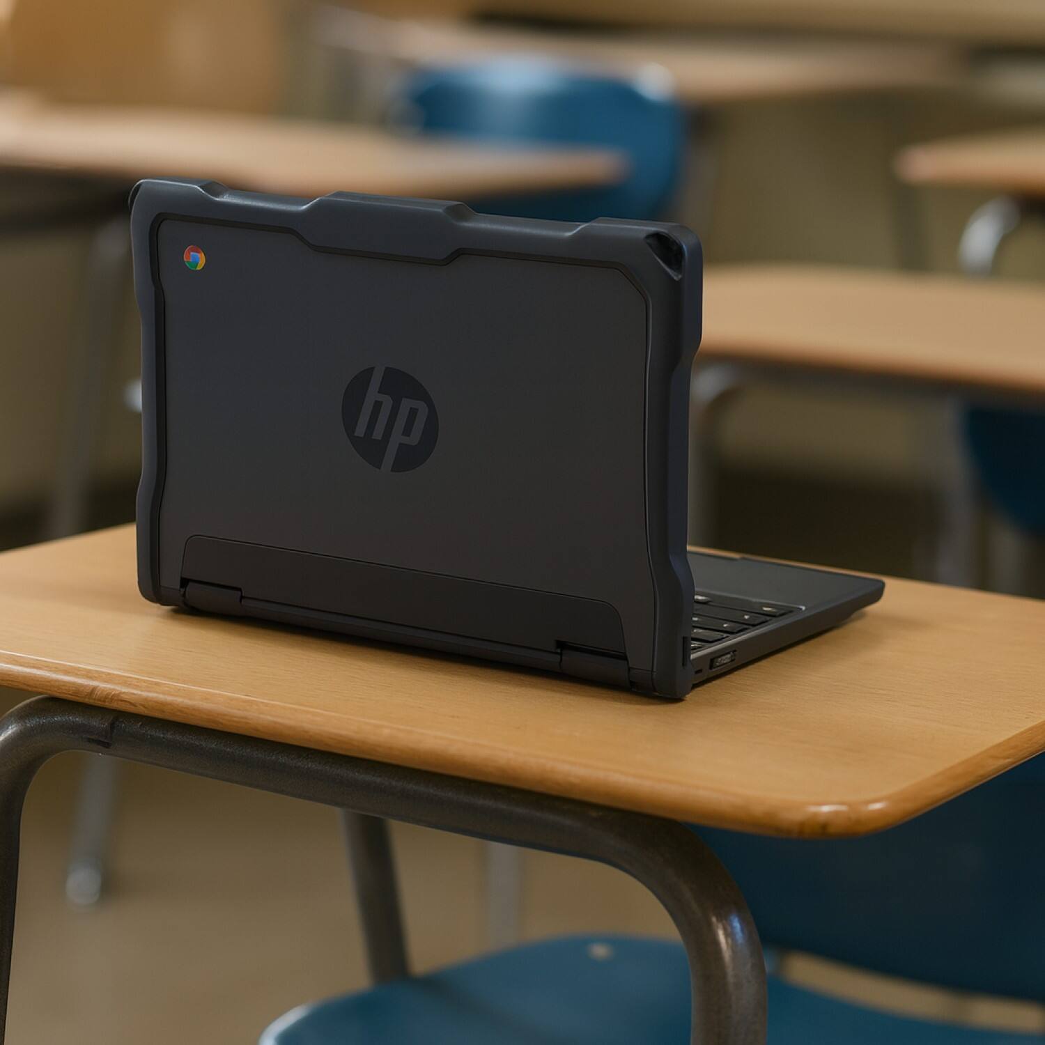 Alt View 2. SaharaCase - HP Fortis G1M/Flip G1M Chromebook (2in1) Case | Ultra Shield Design | Shock-Absorbing Corners | Venture Series - Clear/Black.