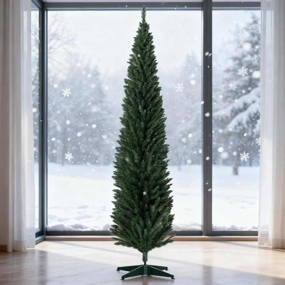 Back. APRILSOUL - 8ft Artificial Christmas Tree Green - Green.