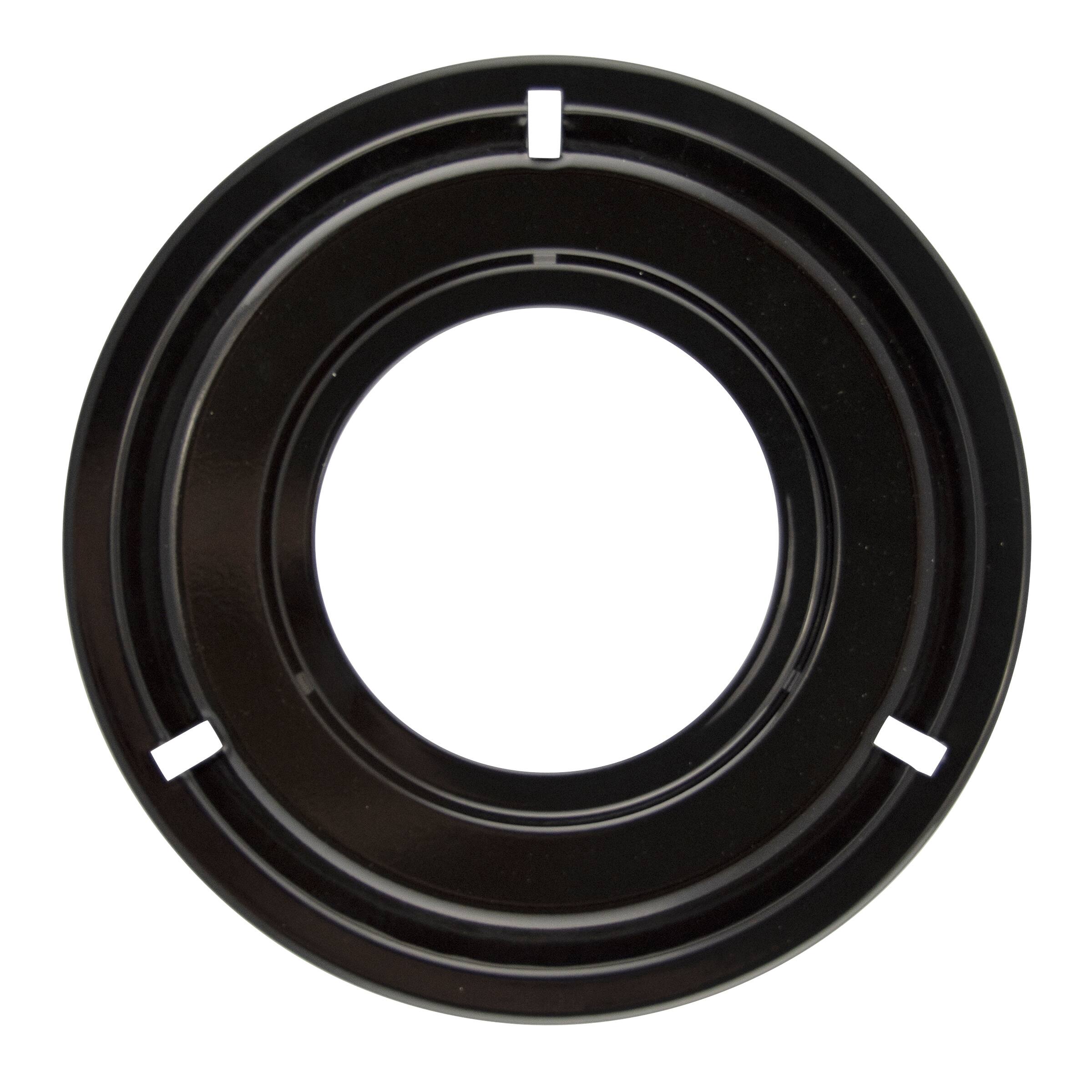 Alt View 1. Range Kleen - Range Kleen P300 Style G 8.25-Inch Round Heavy Duty Black Porcelain Drip Pan.