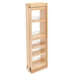 Rev-A-Shelf - 6" Pullout Wall Filler w/ Soft-close, 39" Height, 432-WFBBSC39-6C - Natural Maple