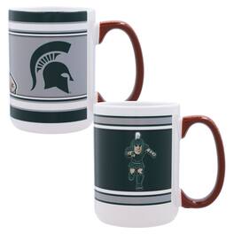 Indigo Falls - Michigan State Spartans 15oz. Home & Away 2-Pack Mug Set - Multicolor