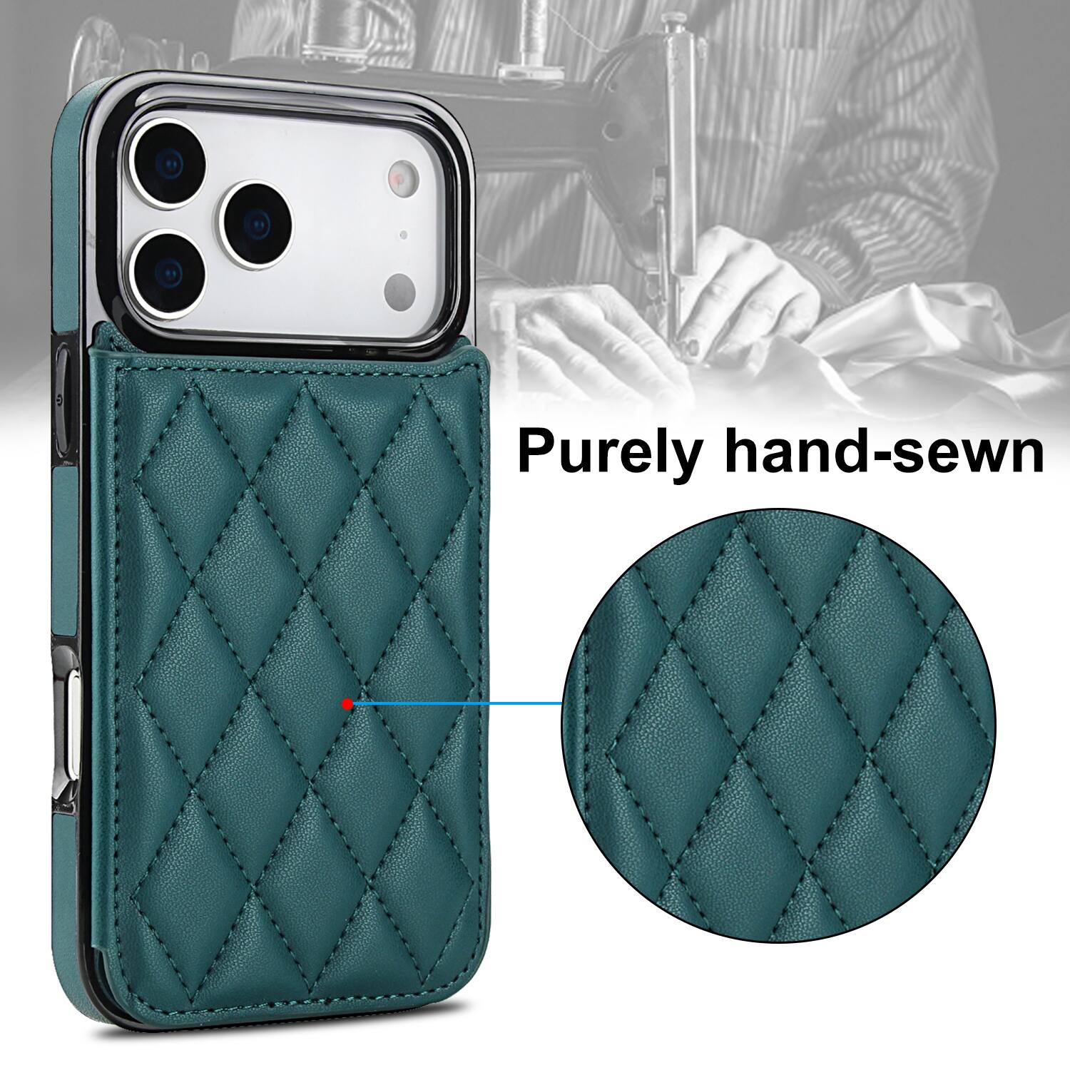 Purely hand-sewn