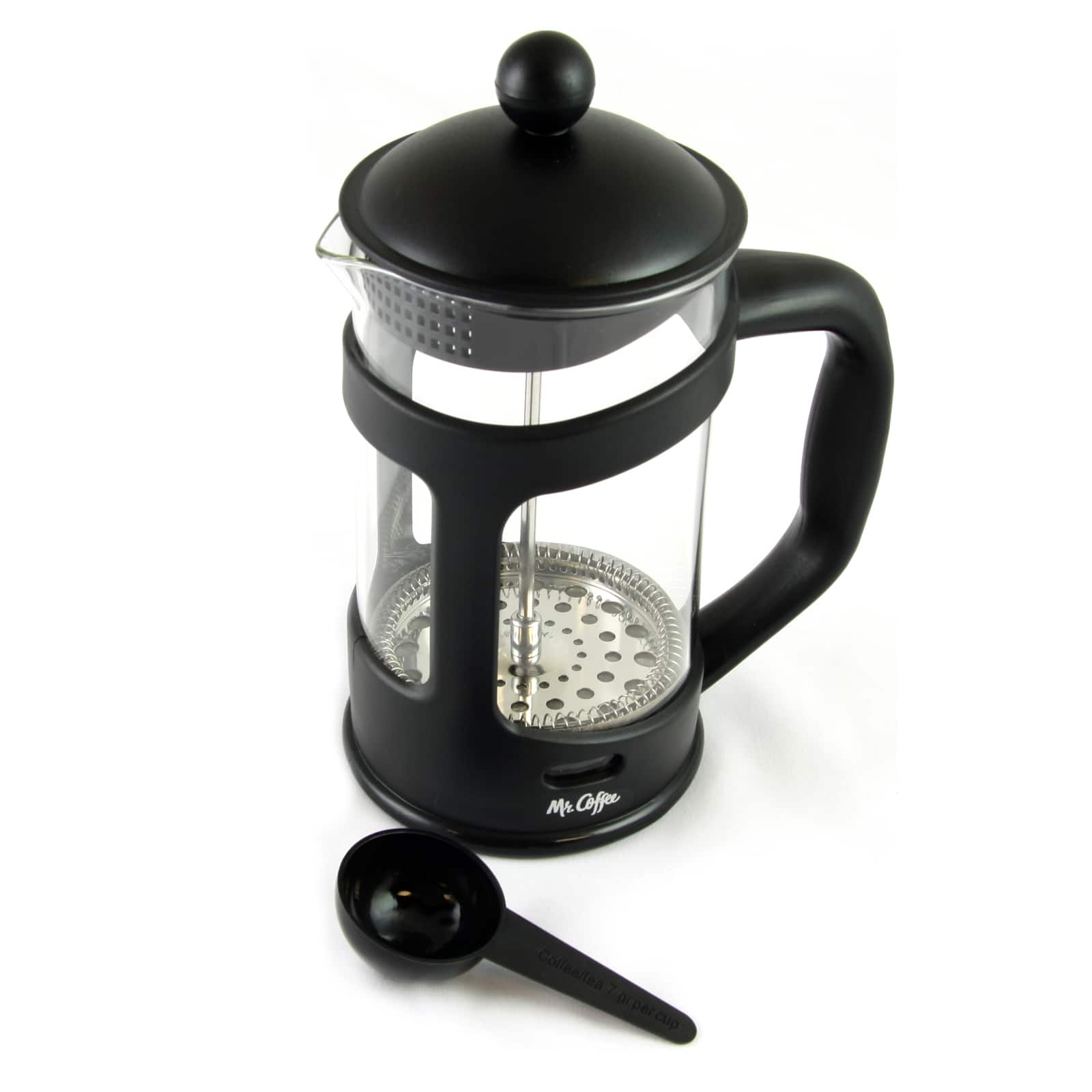Mr. Coffee - Brivio 28 Ounce Glass French Press Coffee Maker with Plastic Lid