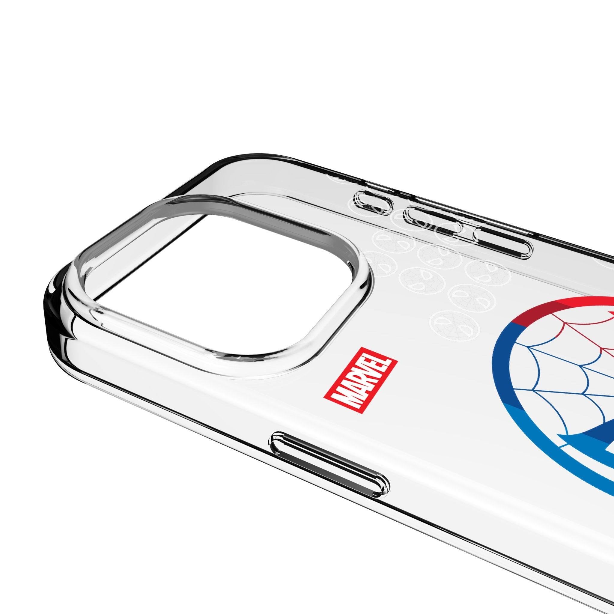 Left. Keyscaper - Marvel Sigil Clear Phone Case - Apple iPhone 13 Pro Max - Spider-Man.