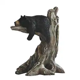 FC Design - 9"H Bear Sleeping in Tree Figurine Statue Desk Tabletop Home Decor Gift - Multi-Color