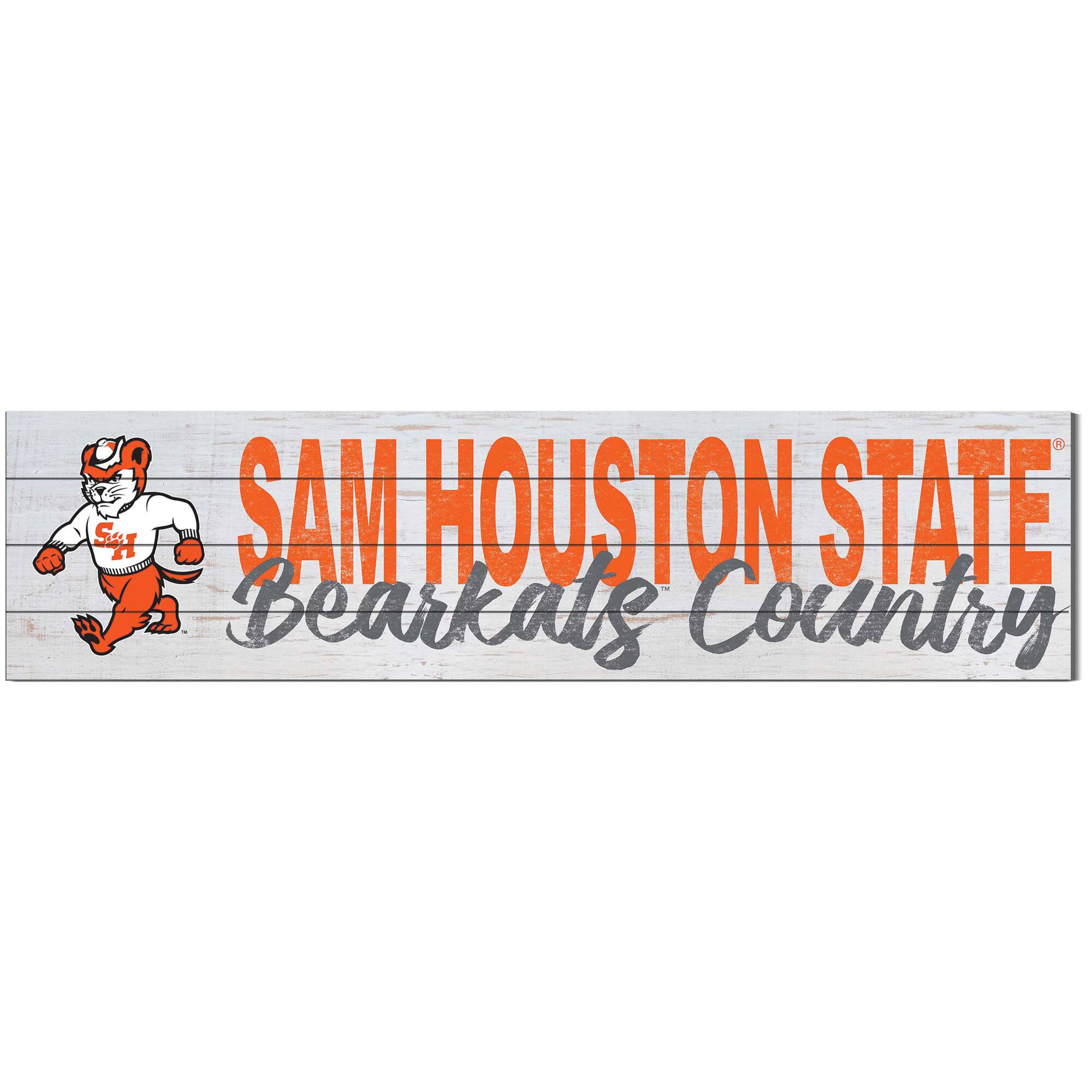 Jardine - Sam Houston State Bearkats 10'' x 40'' Logo Sign - White