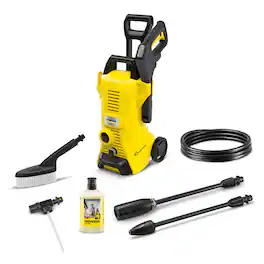 Karcher - Pressure Washer K 3 Power Control CCK, Max 2100 PSI, Foam Cannon, Car Care Kit, Max 1.50 GPM - Yellow